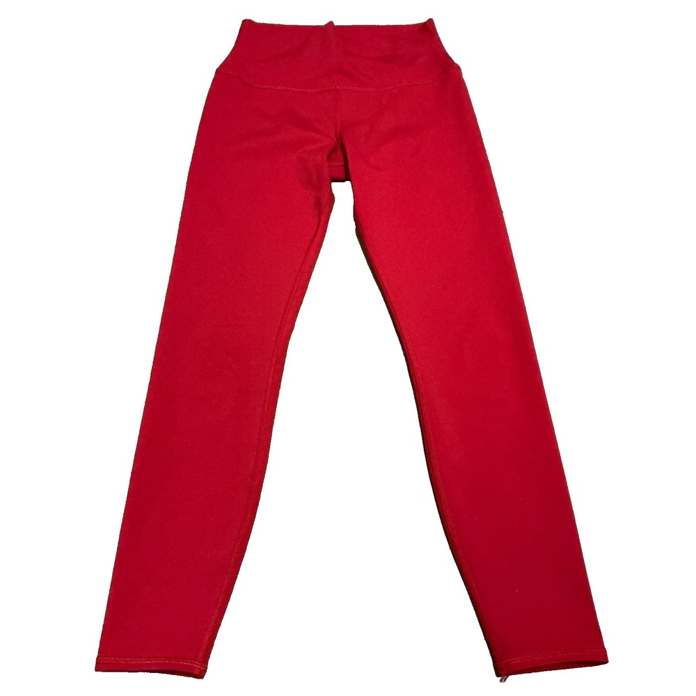Alo Yoga Airlift 7/8 High Waisted Leggings Pants Bright Red Small
